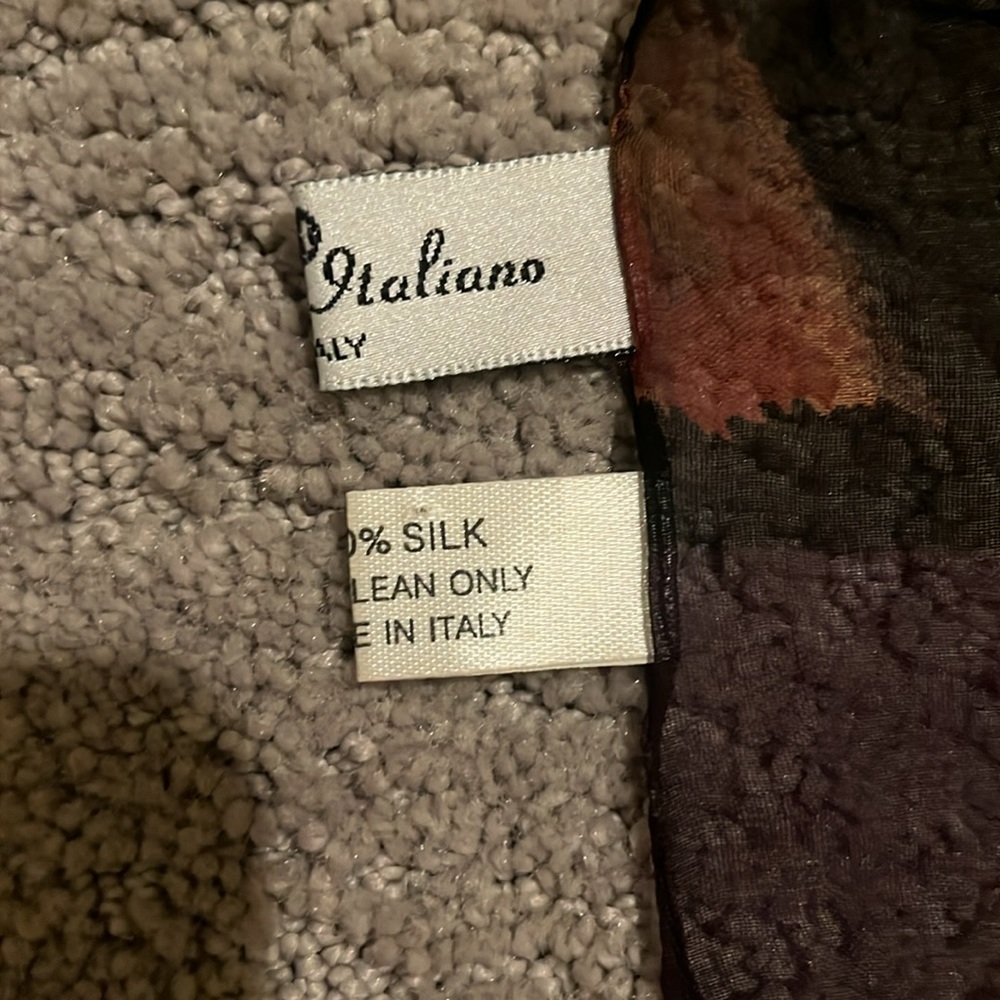 Made in Italy 100 % silk scarf - Picture 5 of 5
